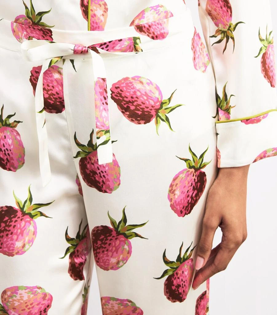 OLIVIA VON HALLE Silk Blythe Lila Pyjama Set 4