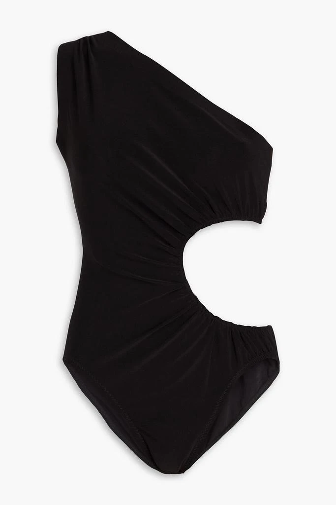 Norma Kamali Mio one-shoulder cutout swimsuit 1
