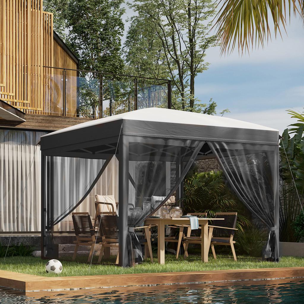 Streamdale Furniture Streamdale 10' x 10' Pop Up Canopy Tent with Netting