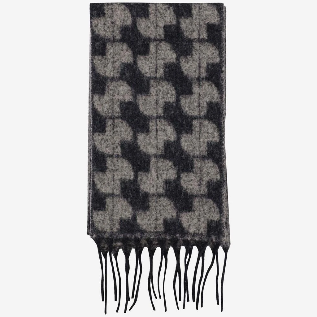 PATOU Patou Patterned Fringe Scarf 1