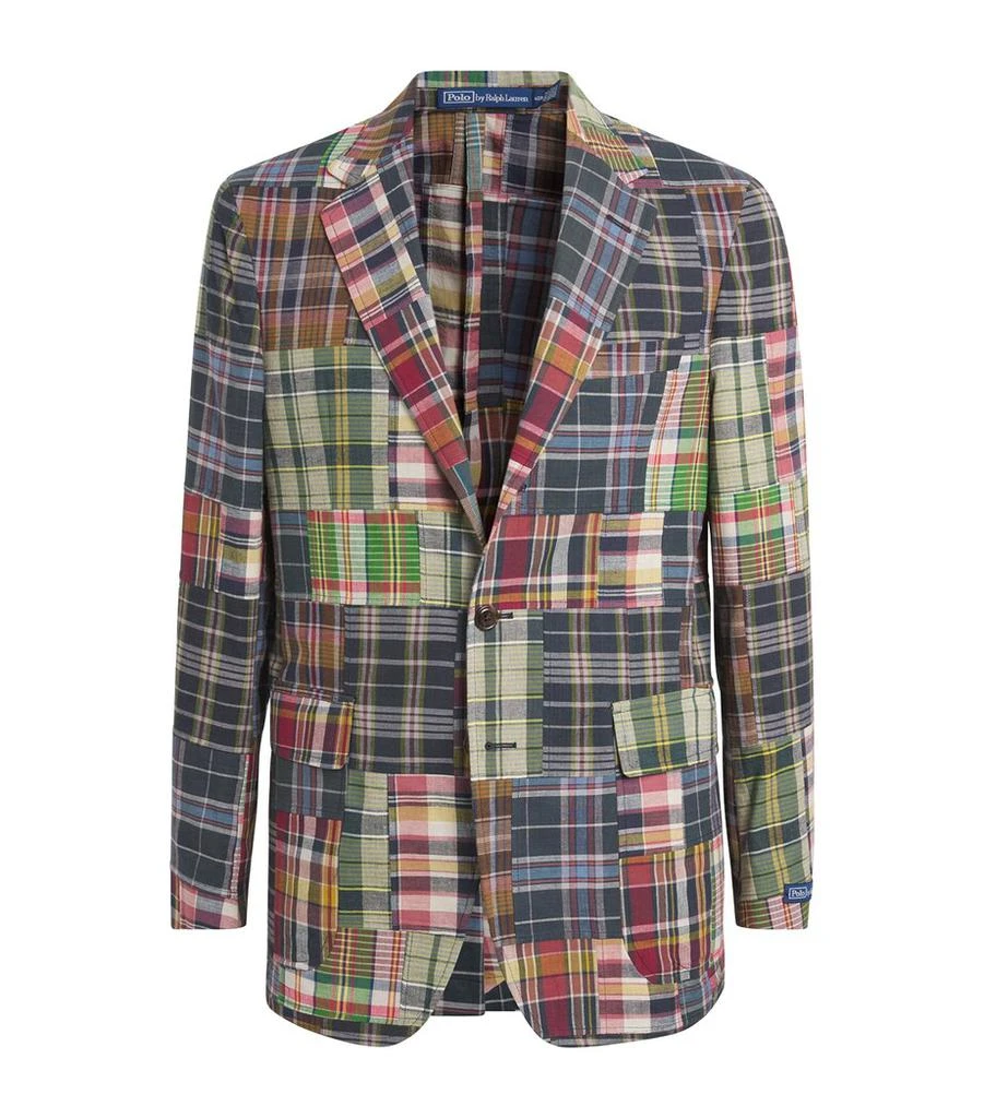 Ralph Lauren Cotton Madras Patchwork Blazer 1