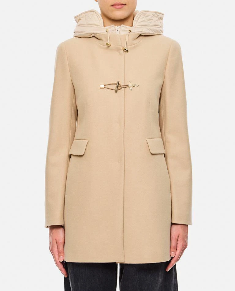 FAY Front Nylon Toggle Double Breasted Coat 1