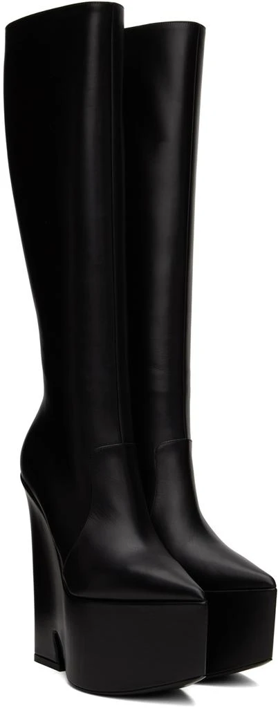 Versace Black Tempest Platform Tall Boots 4