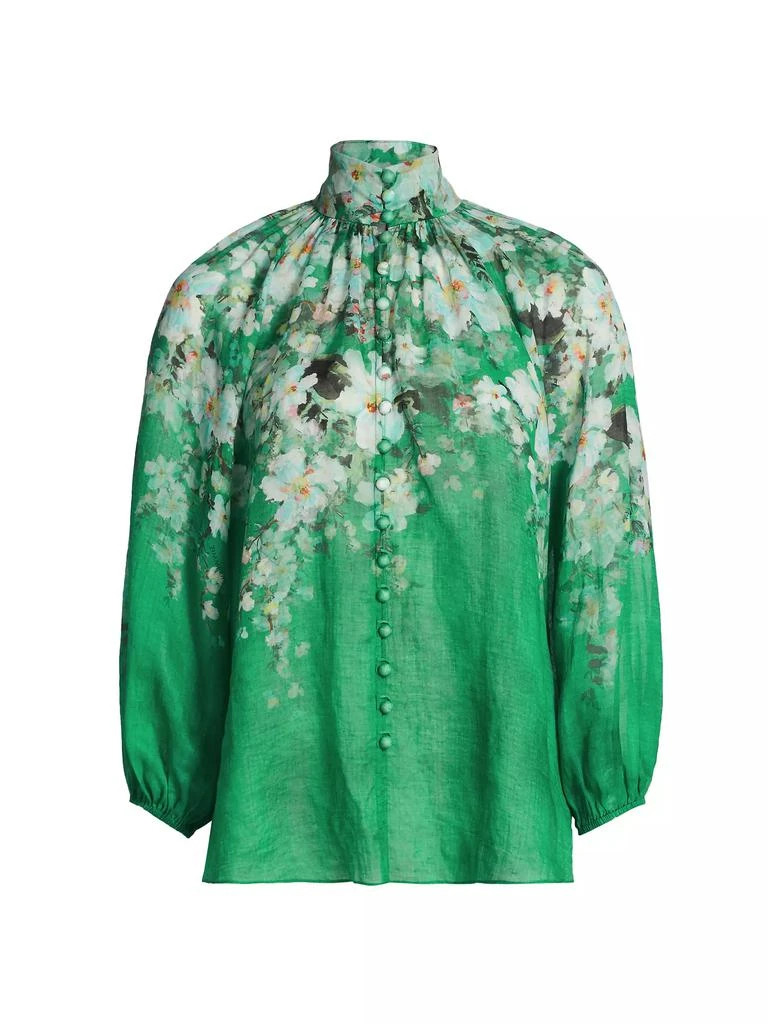 Zimmermann Everley Floral Billow Blouse 1