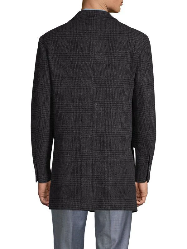 Saks Fifth Avenue Tonal Plaid Double-Faced Coat 2