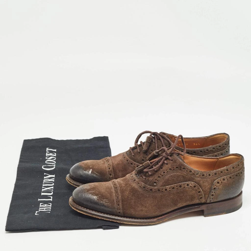 Gucci Gucci Brown Suede Brogue Oxfords Size 36.5 9