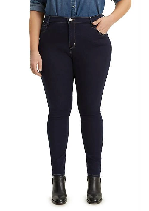 Levi's S Plus Size High Rise Skinny Indigo Atlas Jeans 1