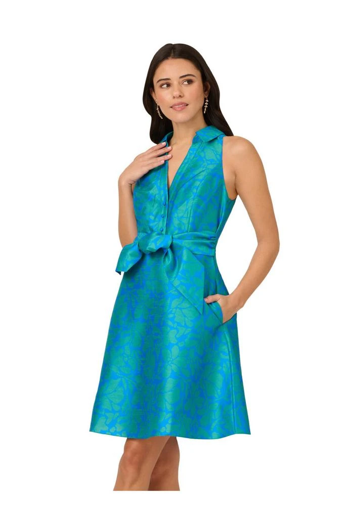 Adrianna Papell Tie front printed short dress 5