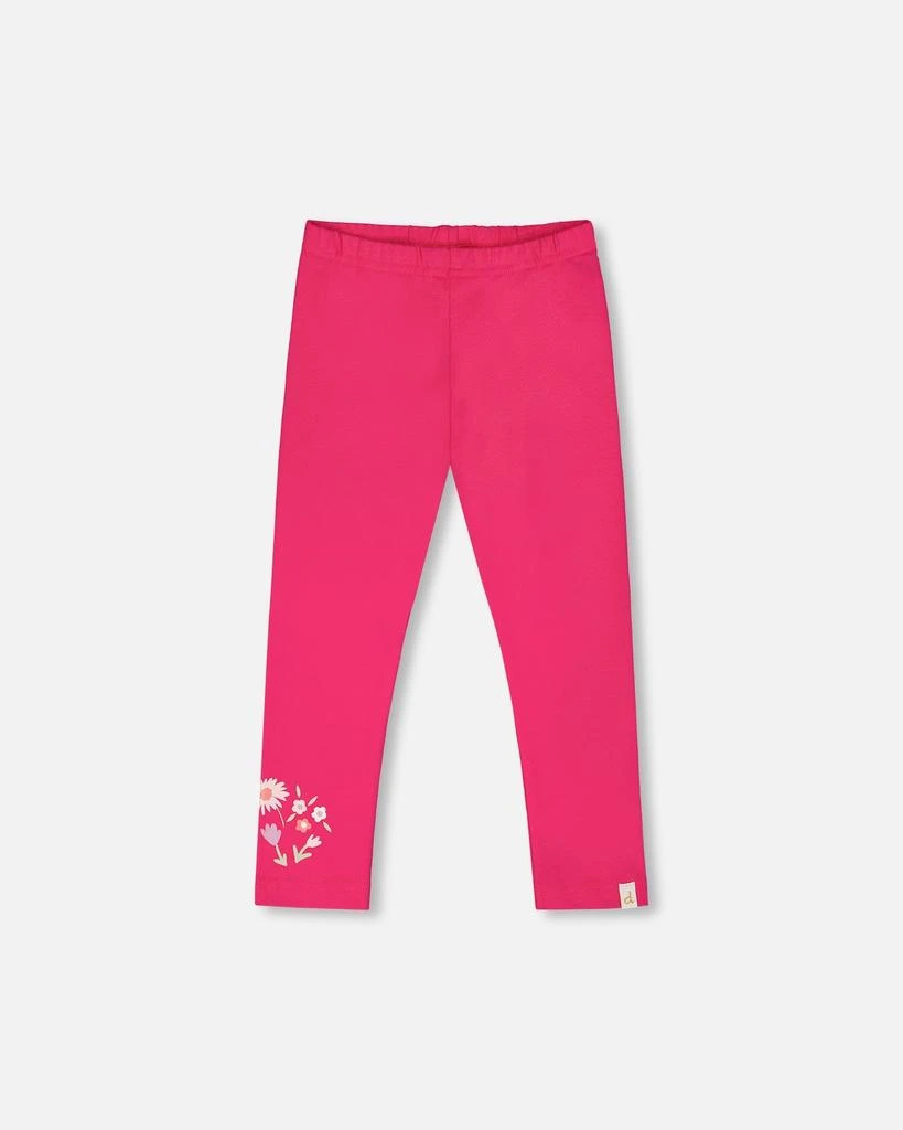 Deux par Deux Organic Cotton Jersey Legging Pink