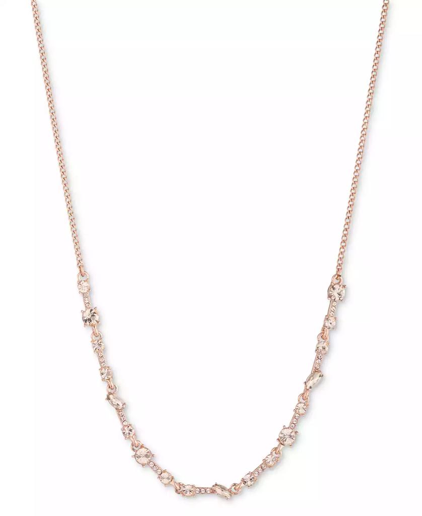 Givenchy Mixed Crystal Statement Necklace, 16" + 3" extender