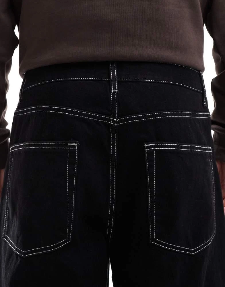 ASOS ASOS DESIGN super baggy jeans in black 4