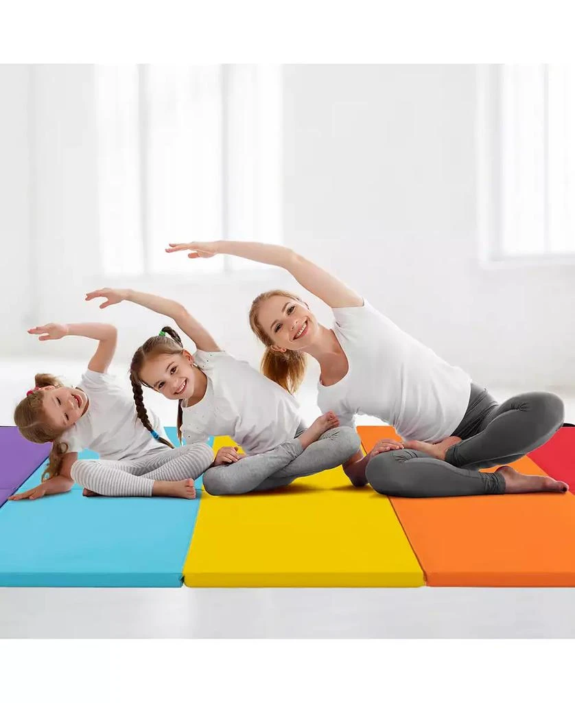 GOUUN 5-Panel Folding Gymnastics Mat for Kids 7