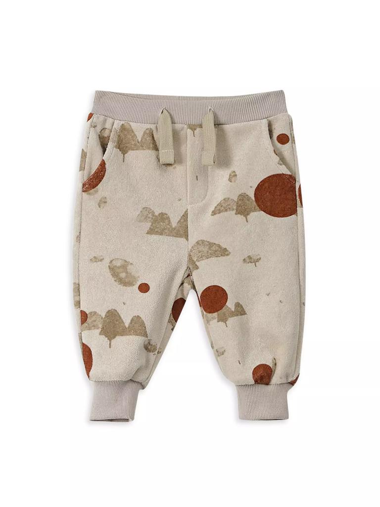Omamimini Baby's Printed Terry Joggers