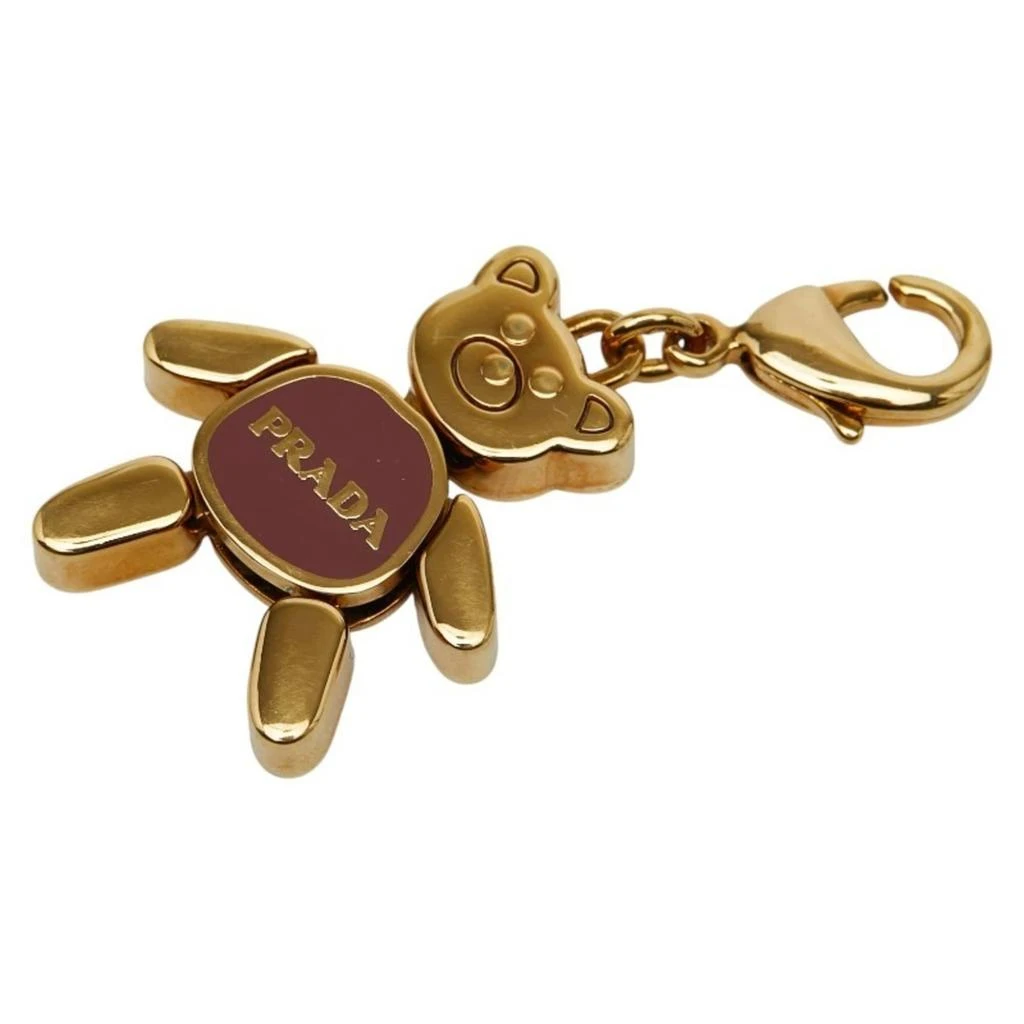 Prada gold gold Plating Keyring (Pre-Owned)