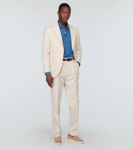 Brunello Cucinelli Cotton and cashmere-blend suit 2