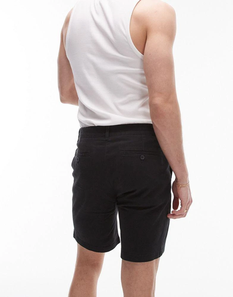 Topman Topman 2 pack slim chino shorts in grey and black 4