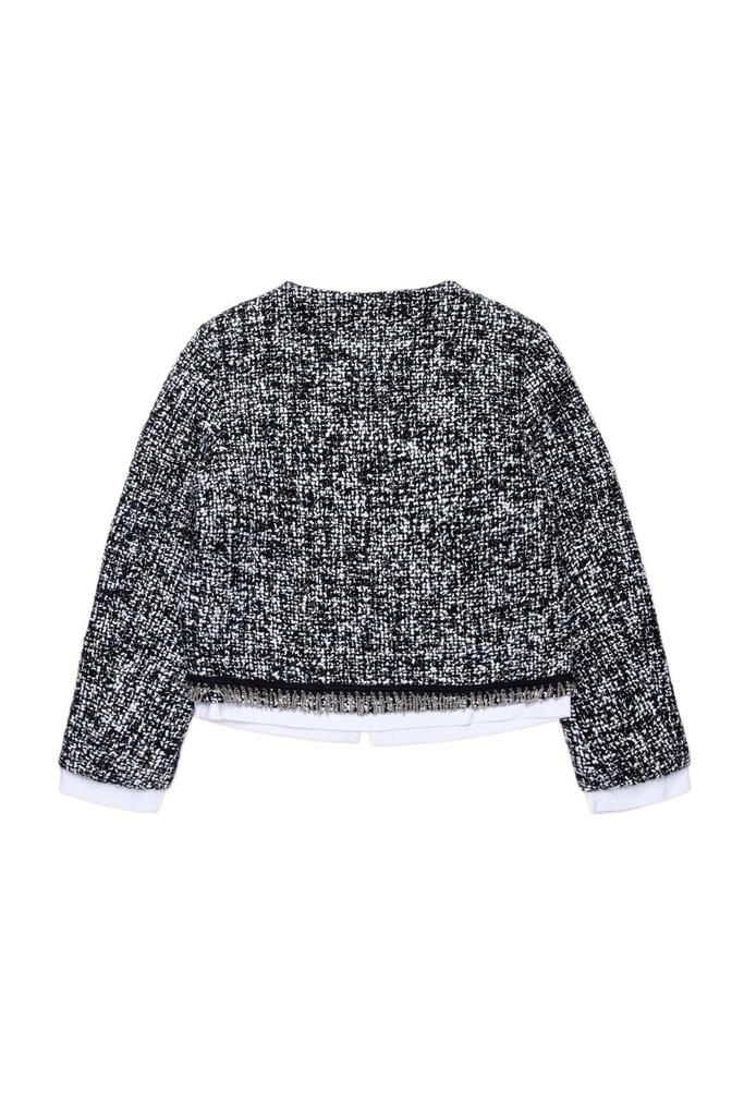 N°21 Kids Logo Patch Tweed Jacket – On Sale Now with Up to