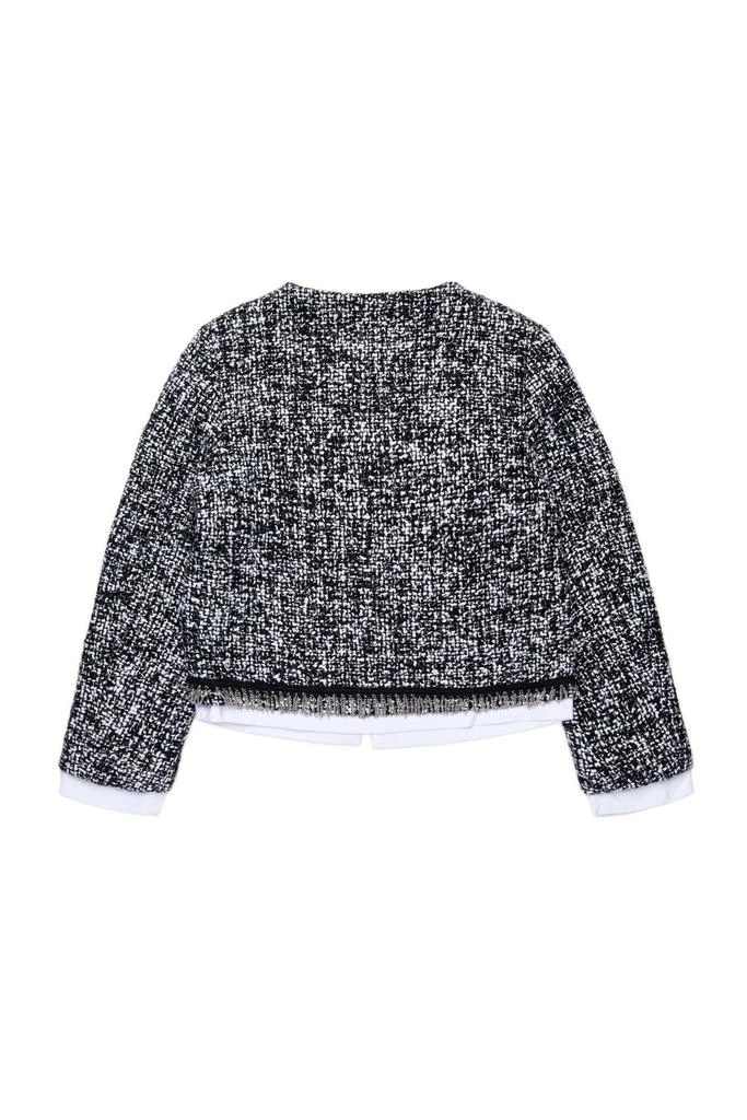 N°21 N°21 Kids Logo Patch Tweed Jacket 2