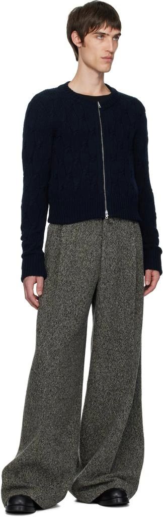 Dries Van Noten Black Cable-Knit Cardigan 4