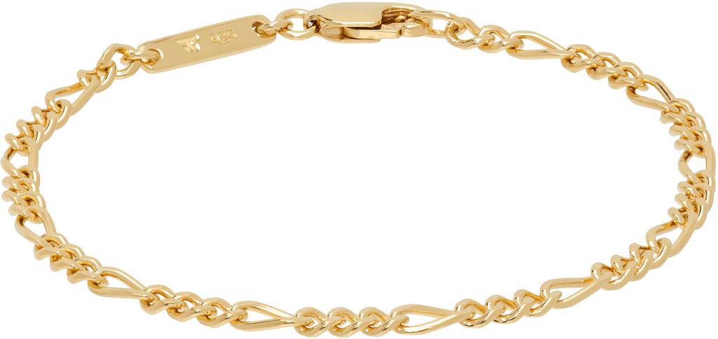 Tom Wood Gold Bo Slim Bracelet ˝-6.5-S - Fashion Accessories