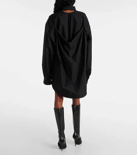 Balenciaga Suspended cotton shirt dress 3