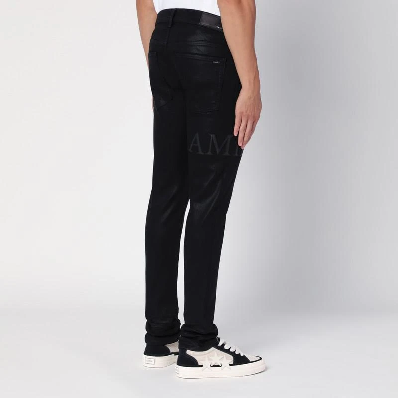 AMIRI Black Jeans Serif Logo 4
