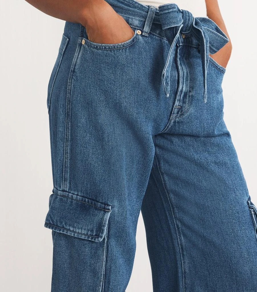7 For All Mankind Lustre Cargo Palazzo Jeans 6