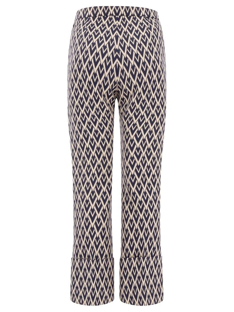Valentino Valentino Monogram Patterned Flared Trousers 2