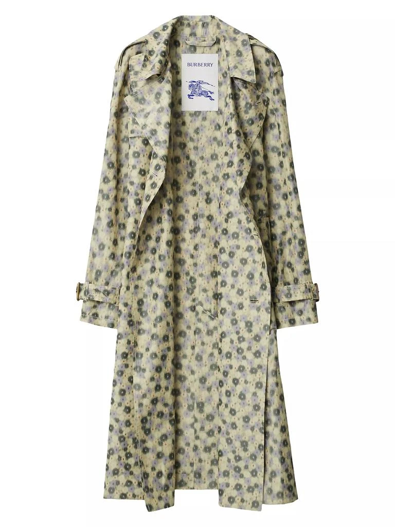 Burberry Floral Belted Trench Coat 3