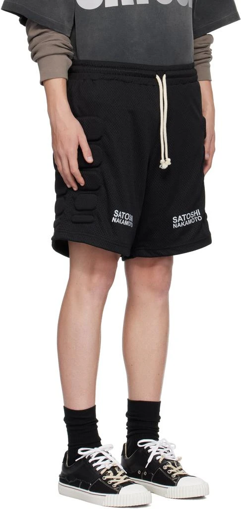 Satoshi Nakamoto Black Mesh Moto Shorts 2
