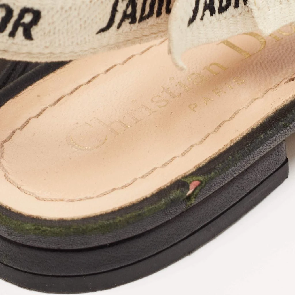 Dior Dior Black Technical Fabric J'adior Slingback Flats Size 36.5 5