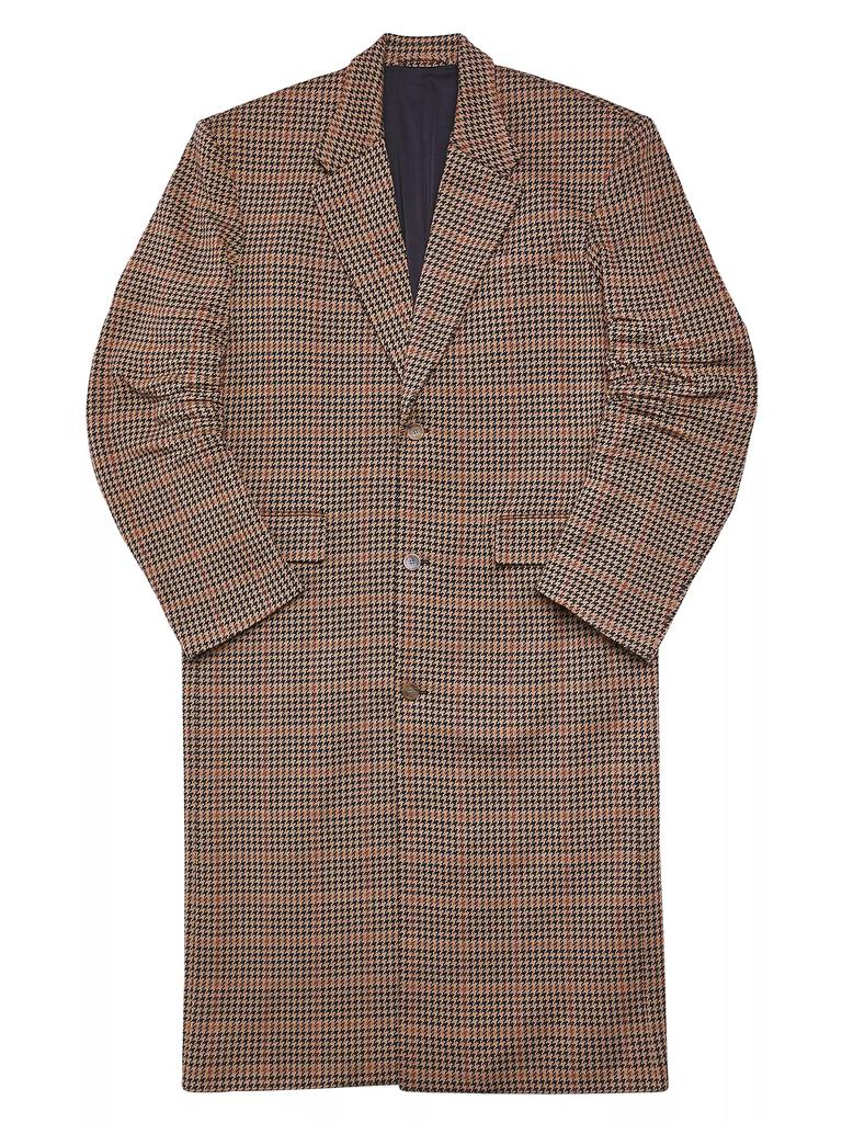 BALENCIAGA Houndstooth Coat 千鳥格子　2019FW BALENCIAGA Oversized Houndstooth Wool-Blend Coat | endource