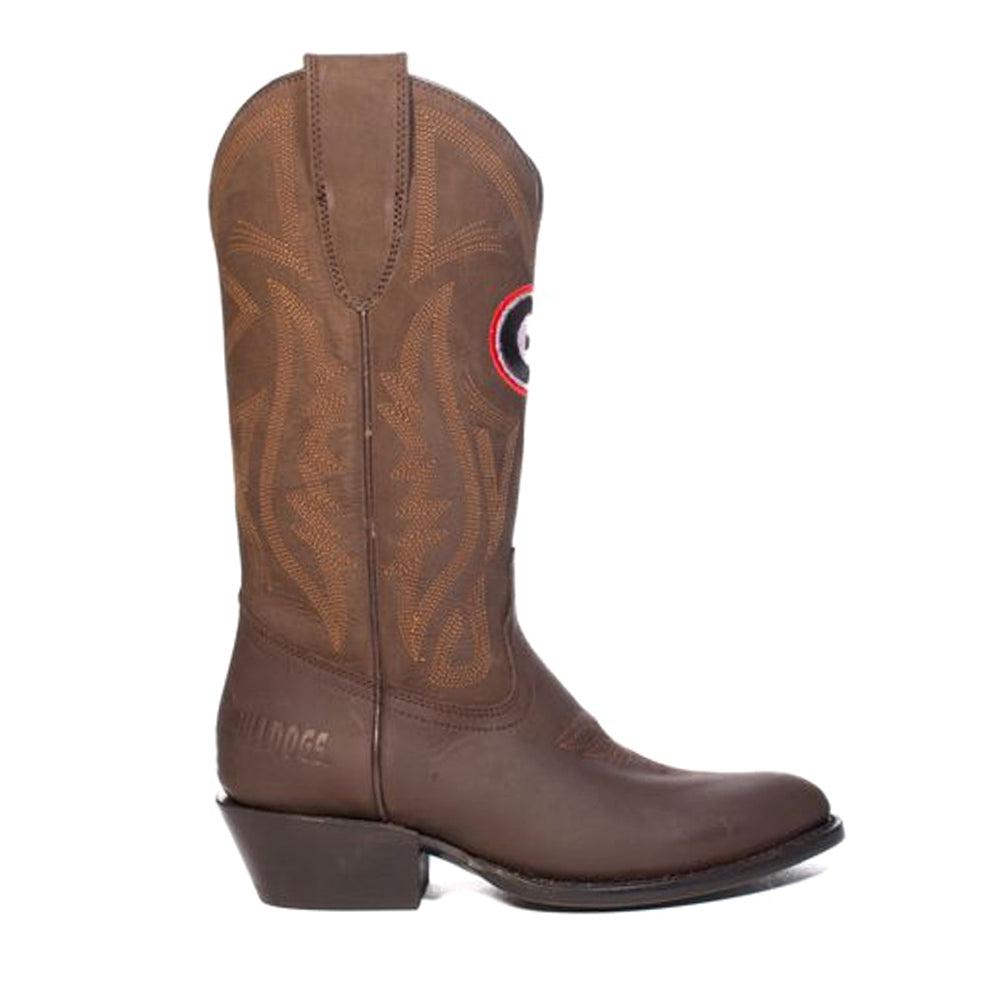 Gameday Boots University of Georgia Embroidered Round Toe Pull On Cowboy Boots