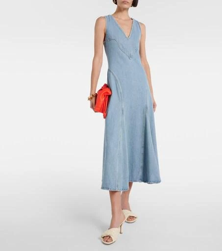 midi pink peony dress women Cassie Devore Midi Tea Dress-Pink Peony, Dainty Medley