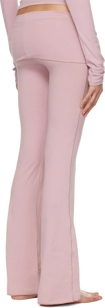 SKIMS Purple Cotton Jersey Foldover Lounge Pants 3