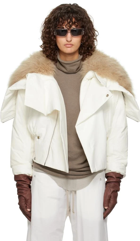 Rick Owens Moncler + Rick Owens Off-White Alice Fur Jacket 1