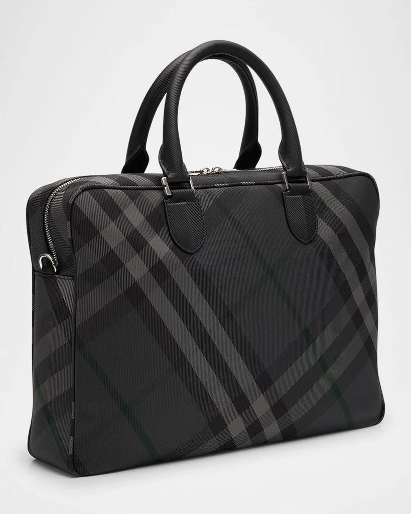 Burberry Men's Heritage Check Briefcase 3