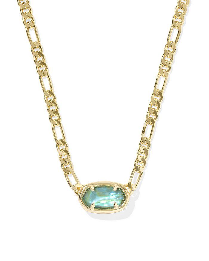 Kendra Scott Elisa Figaro Chain Short Pendant Necklace, 16"-19"