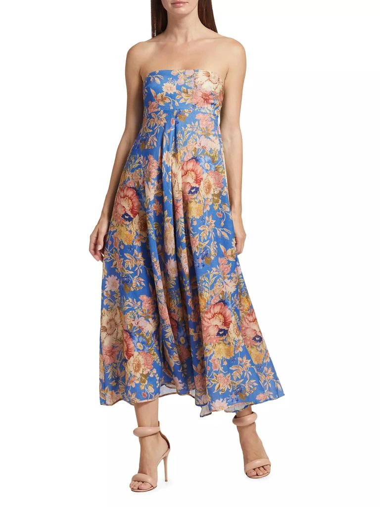 Zimmermann August Strapless Linen Maxi Dress 3