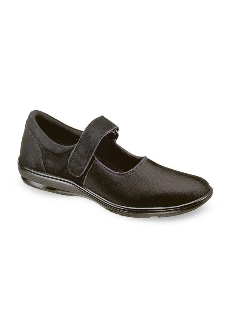 Aetrex Berries Helen Mary Jane Shoes - Extra Wide In Blackberry 1