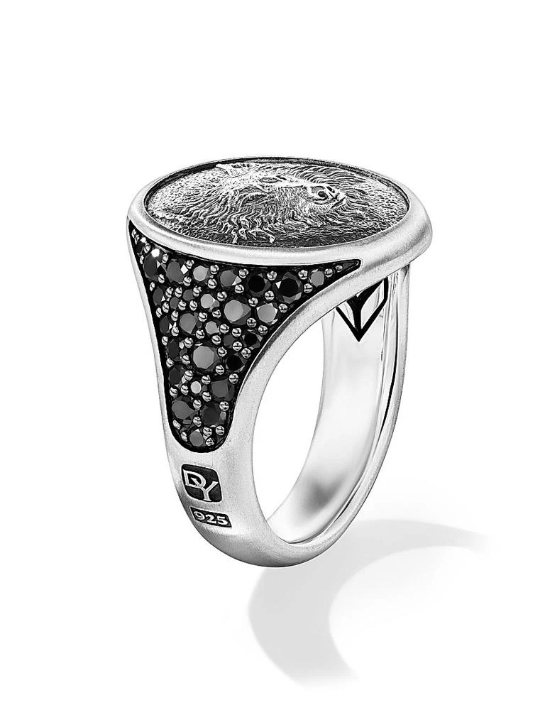 David Yurman Petrvs Wolf Signet Ring in Sterling Silver 2