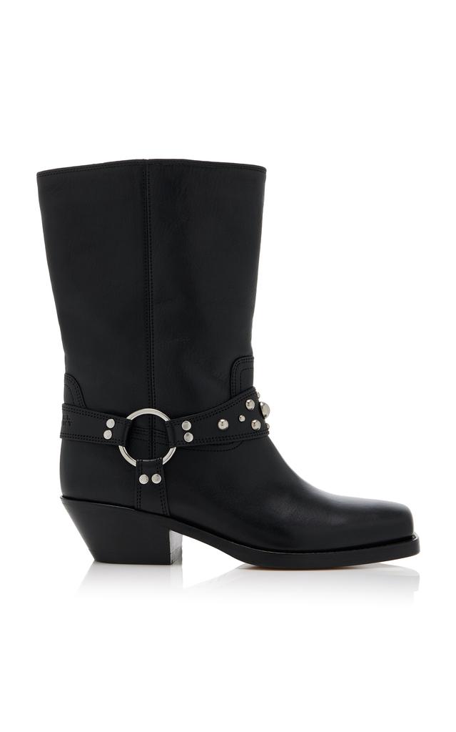 Isabel Marant Antya Leather Western Boots - Black - FR 39 - Moda Operandi