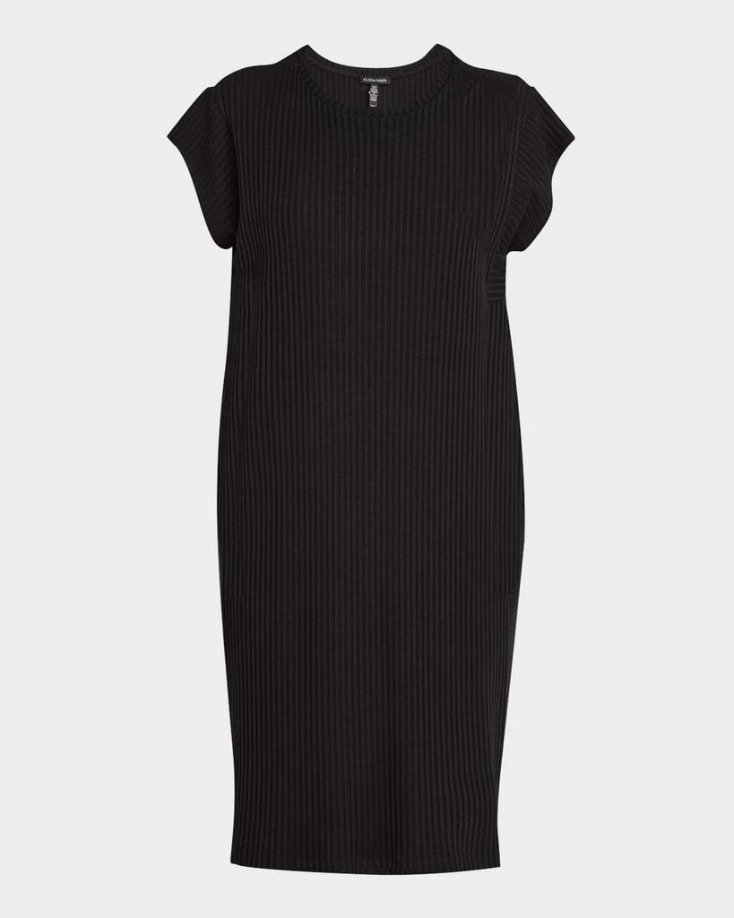Eileen Fisher Ribbed Scoop-Neck T-Shirt Dress 1