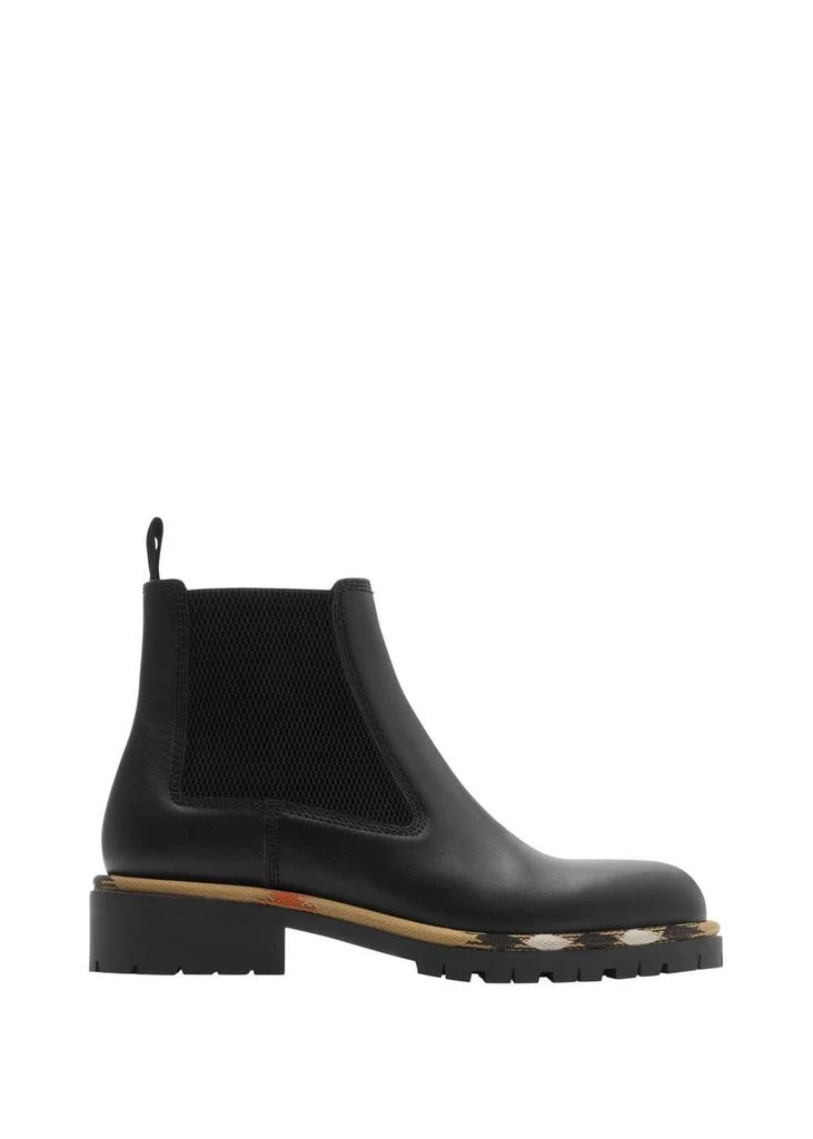 Burberry Leather gravel chelsea boots 1