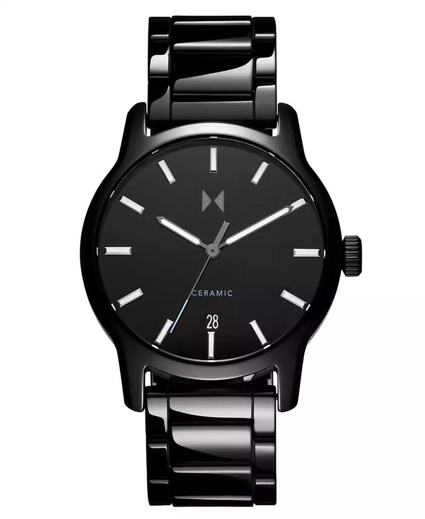 MVMT Men's Classic II Black Ceramic Bracelet Watch ,44mm