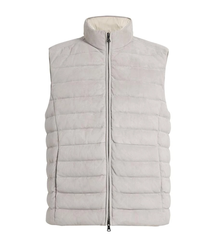 Paul & Shark Down Suede Gilet 1