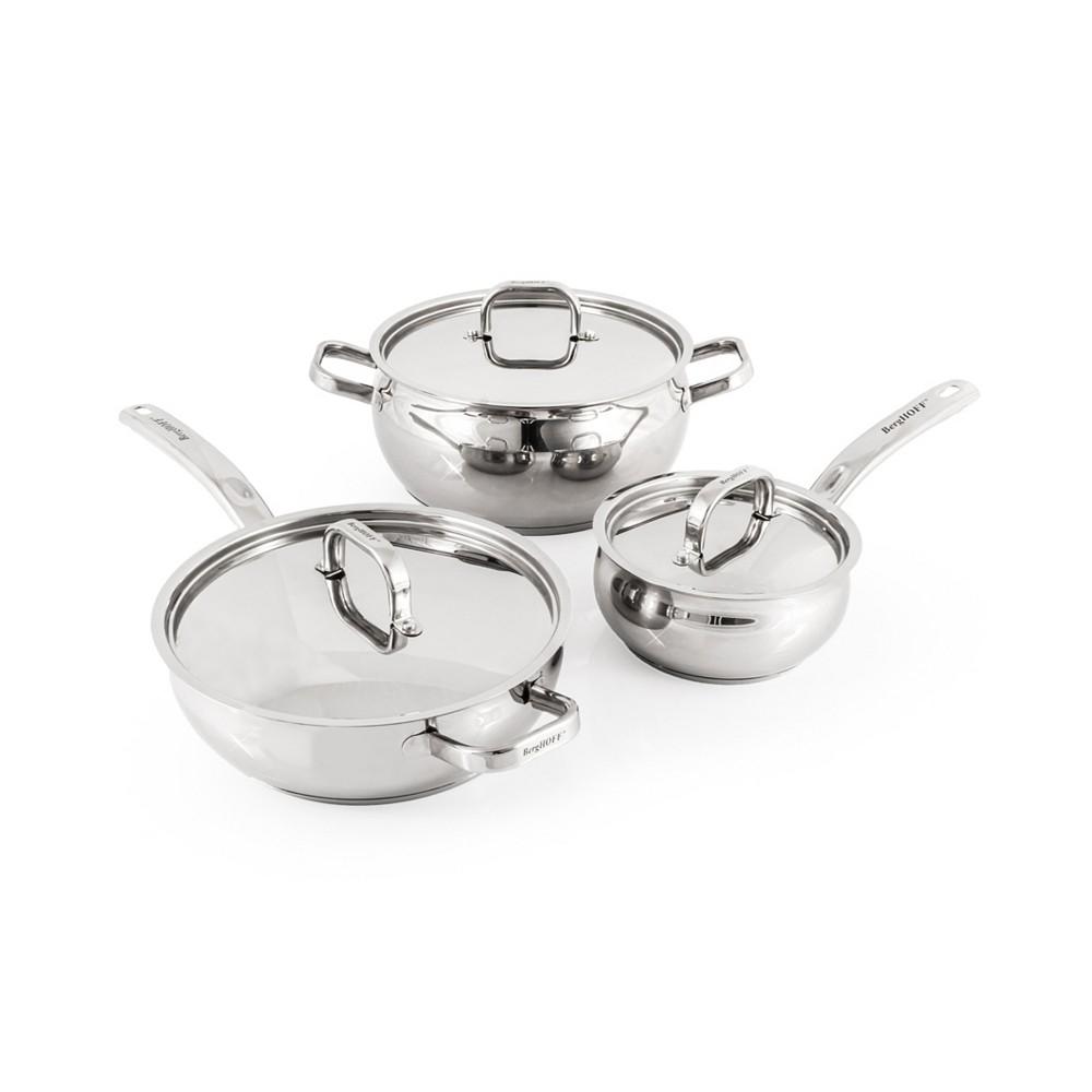 BergHOFF Belly 18/10 Stainless Steel 6 Piece Starter Cookware Set