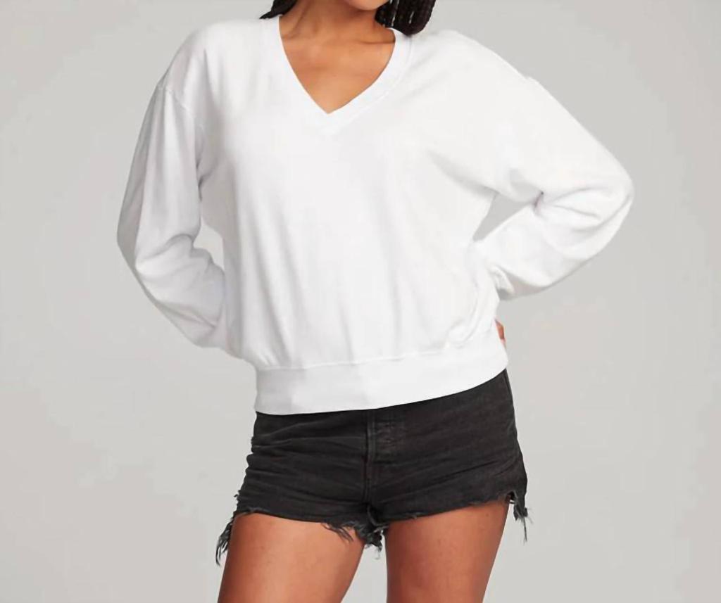 Chaser Poppy V Neck Pullover