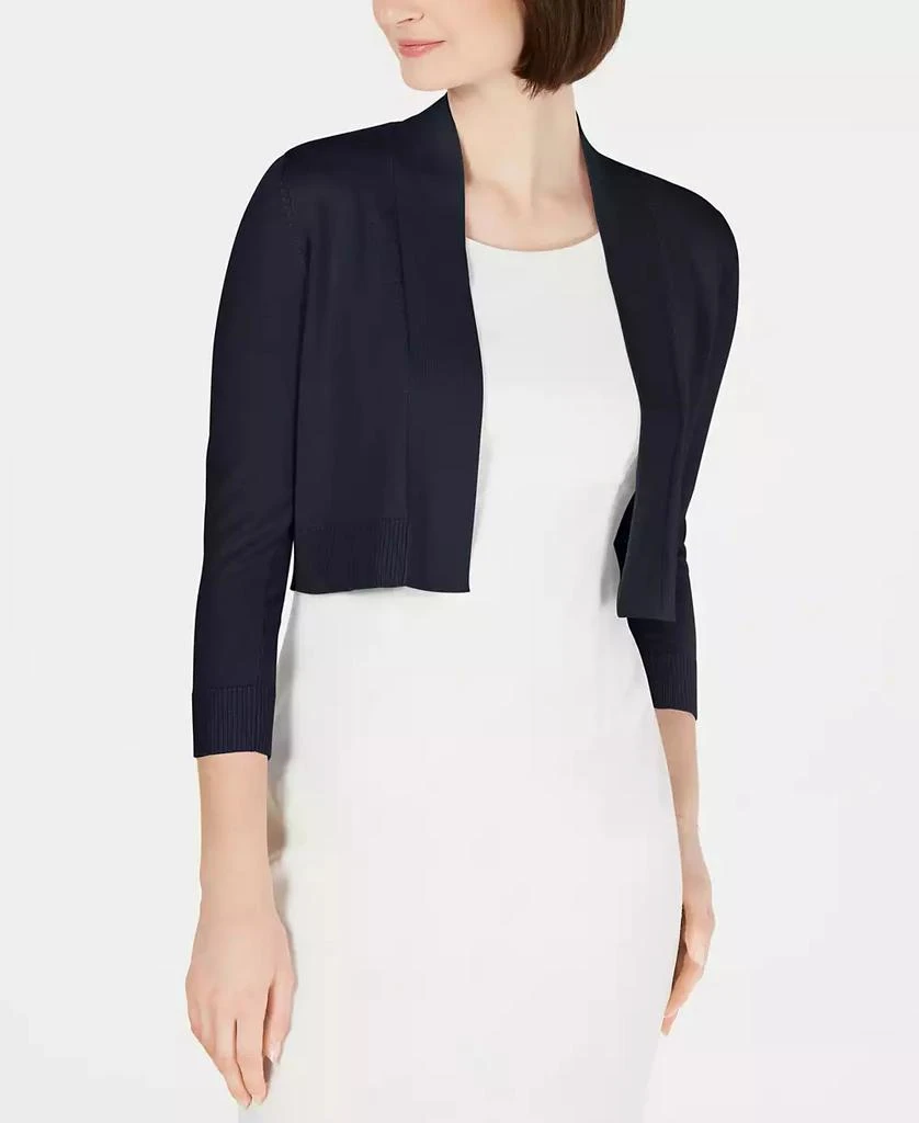 Calvin Klein Cropped Open-Front Cardigan 1