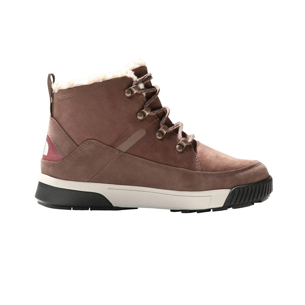 The North Face Women's Sierra Mid Lace Waterproof Shoes In Deep Taupe/wild Ginger 1